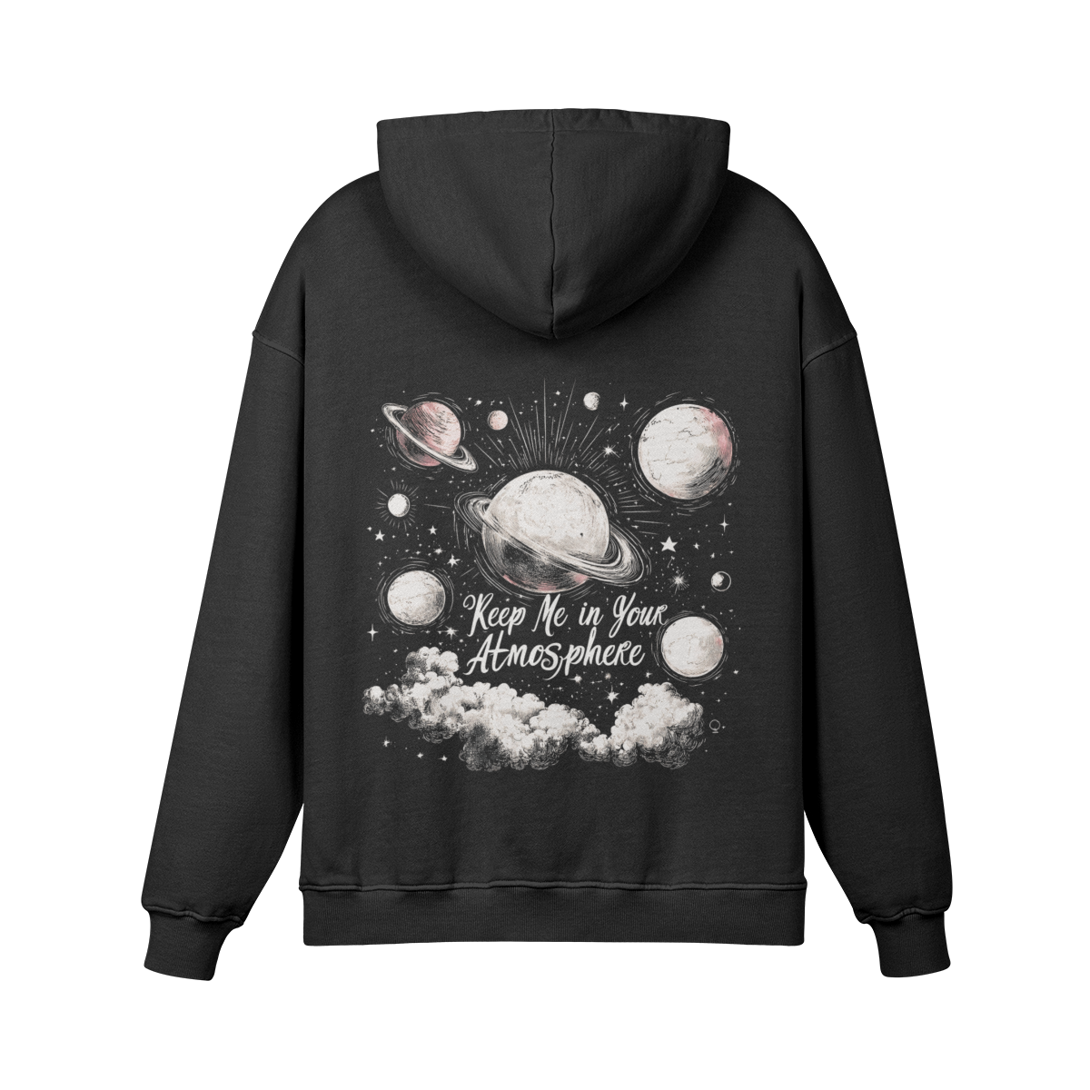 Keep Me in Your Atmosphere Oversized Hoodie in Washed Heavyweight